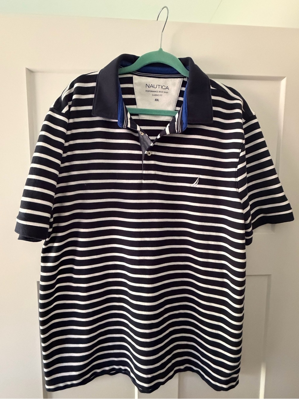 Nautica Striped performance deck shirt classic fit
